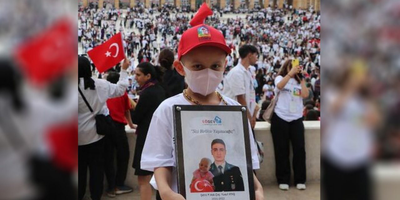 Lösemili çocuklardan şehit astsubaya vefa