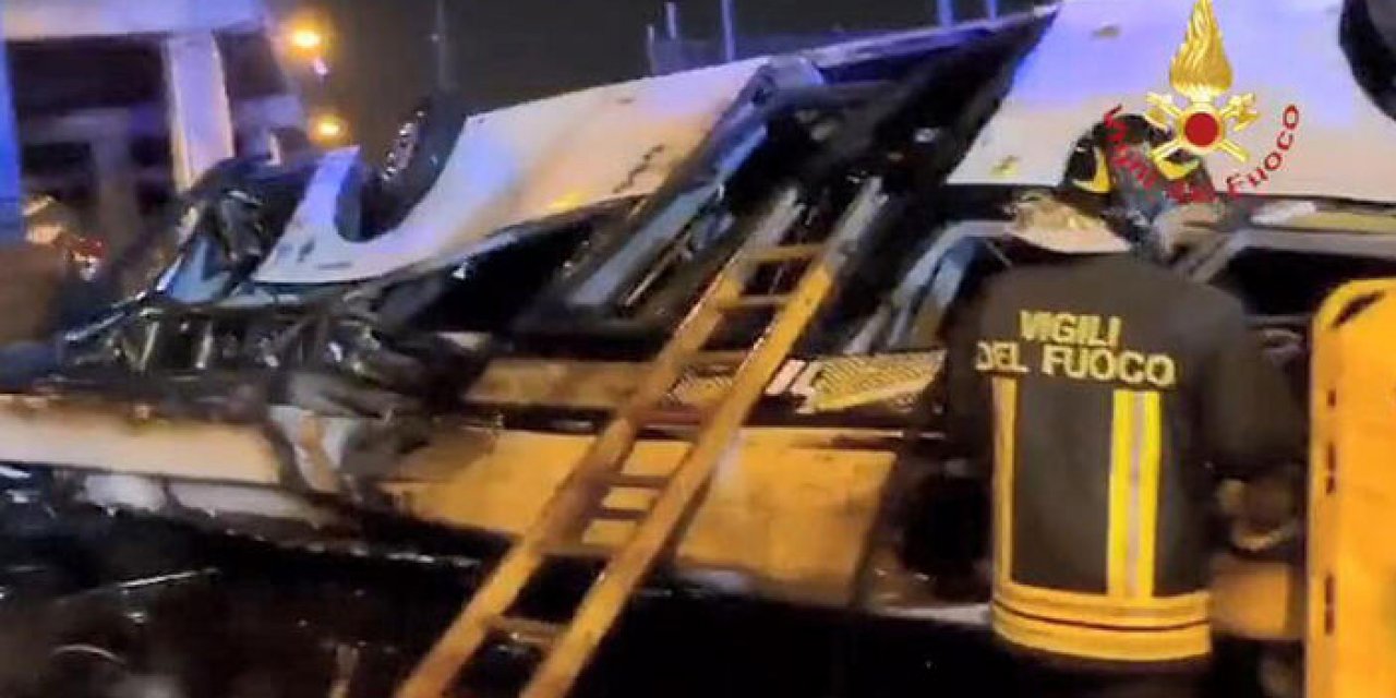 İtalya’da turist otobüsü düştü: 21 ölü 15 yaralı