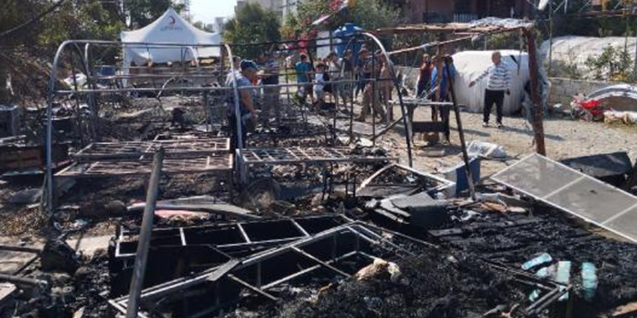 Çadırları yanan depremzedeye anlamlı yardım