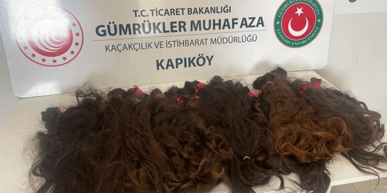 1,3 milyon TL'lik insan saçı yakalandı