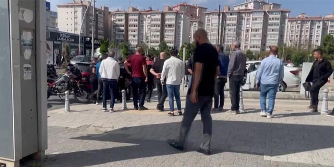 Otopark kapısı açılmadı havaya ateş açtı