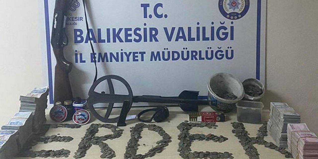Erdek'te tarihi eser operasyonu: 3 gözaltı