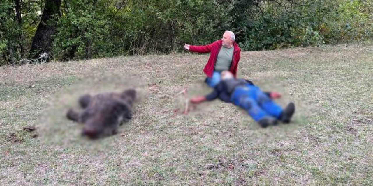 Yaşlı adama ayı saldırdı; komşuları imdadına koştu