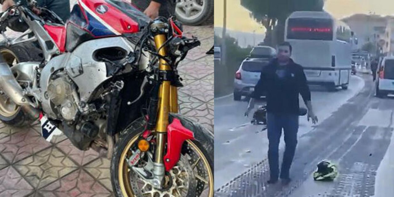 Bisiklet ile motosiklet çarpıştı: 2 yaralı