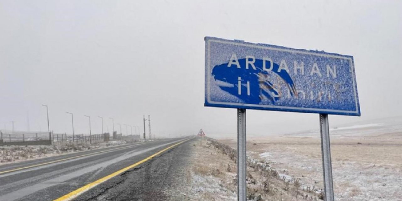 Ardahan'da beyaz manzara