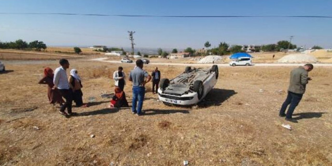 Taziyeye giderken otomobil devrildi: 1 ölü 7 yaralı