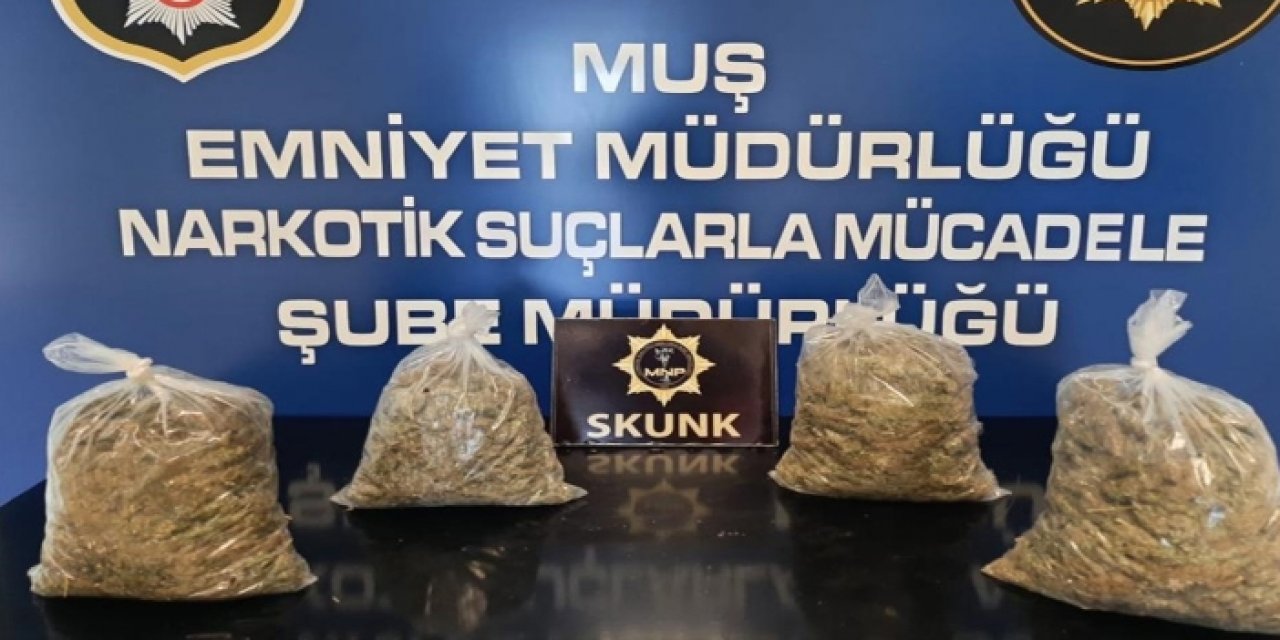 Muş'ta uyuşturucu operasyonu