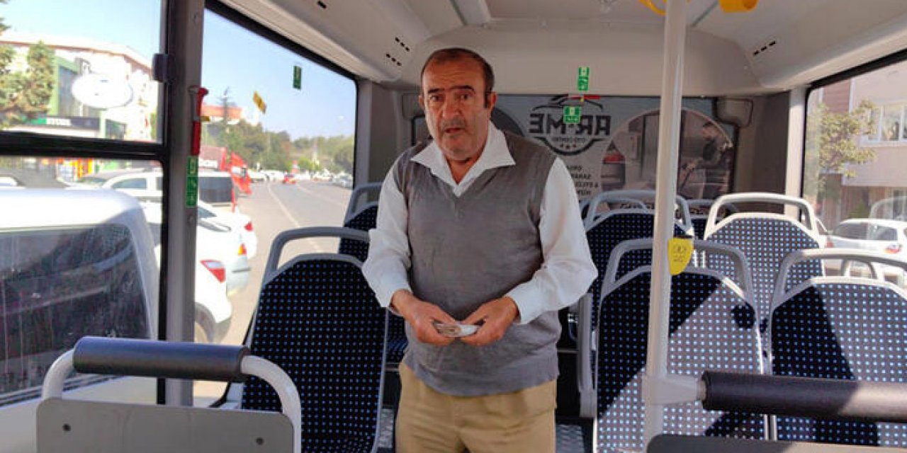 Şoför otobüste bulduğu parayı polise teslim etti