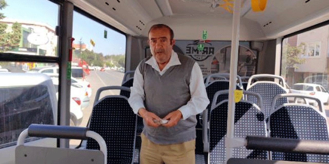 Otobüste bulduğu parayı polise verdi
