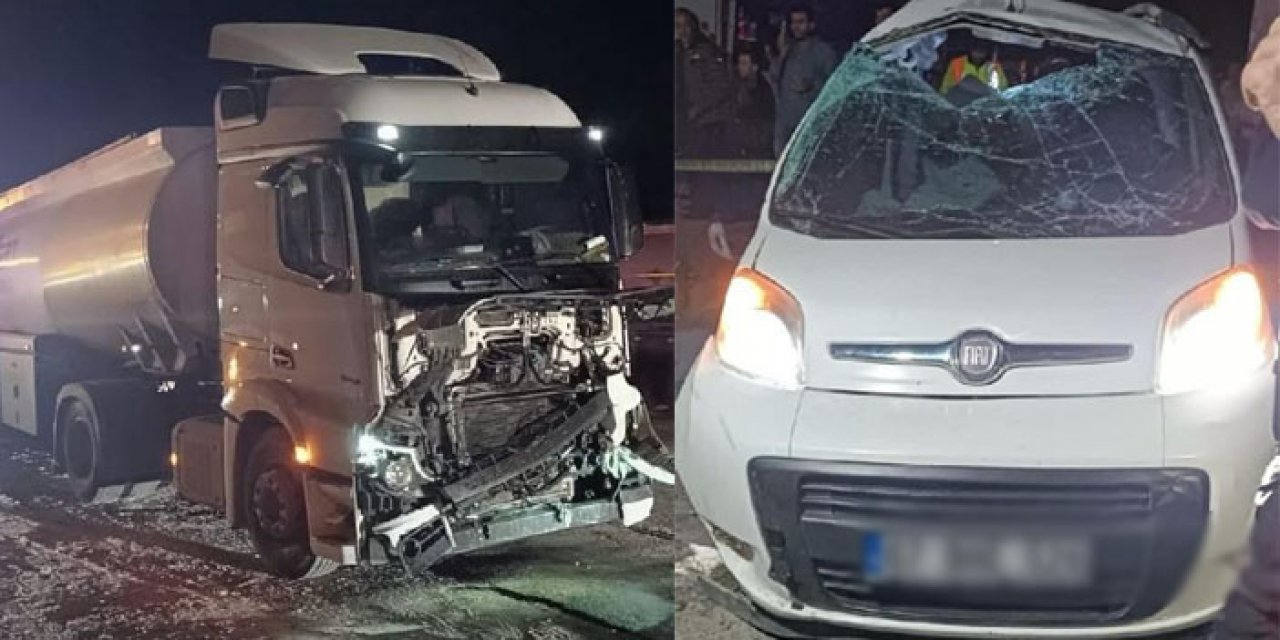 Düğüne gidiyorlardı; tankerle çarpıştılar: 4 ölü 3 yaralı