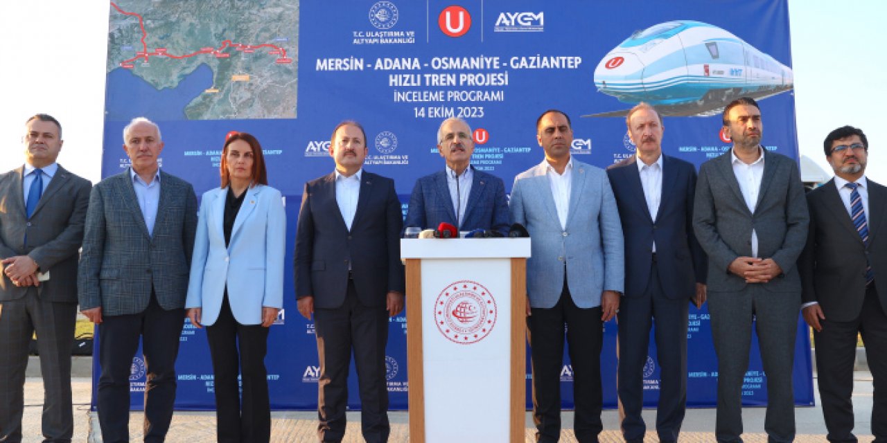 Bakan Uraloğlu’ndan Mersin-Gaziantep arasına hızlı tren müjdesi geldi