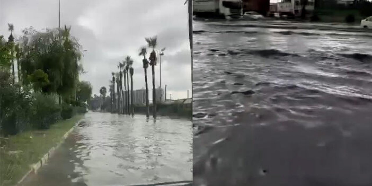 Hatay'da sağanak yağış etkili oldu