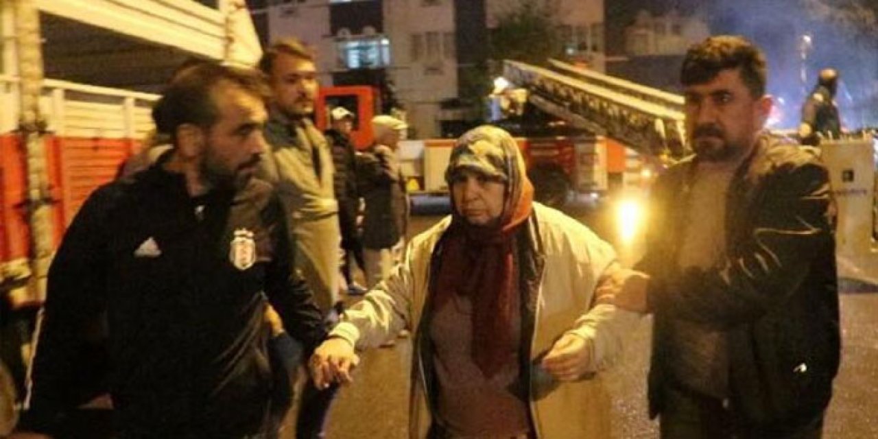 Apartman sığınağında yangın: 1’i bebek 8 kişi dumandan etkilendi