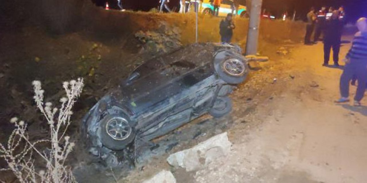 Takla atarak dere yatağına uçtu: 3 yaralı