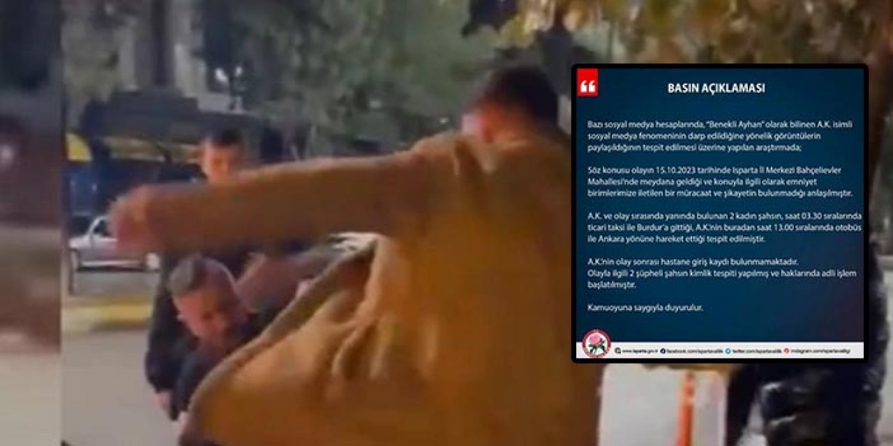 Isparta Valiliği’nden ‘Benekli Ayhan’ açıklaması