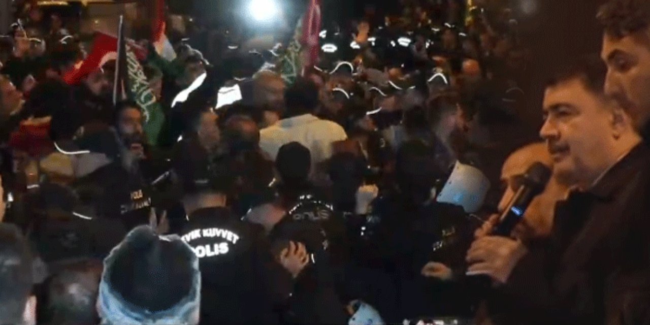 Ankara'da İsrail Büyükelçiliğine girmeye çalıştılar