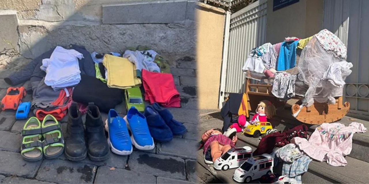 Ankara’da İsrail Büyükelçiliği’nin önünde anlamlı protesto