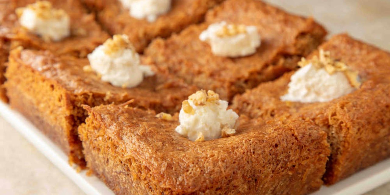 Tam 15 Kişilik Borcam Tatlısı! İşte Kadayıflı Kek Tarifi...