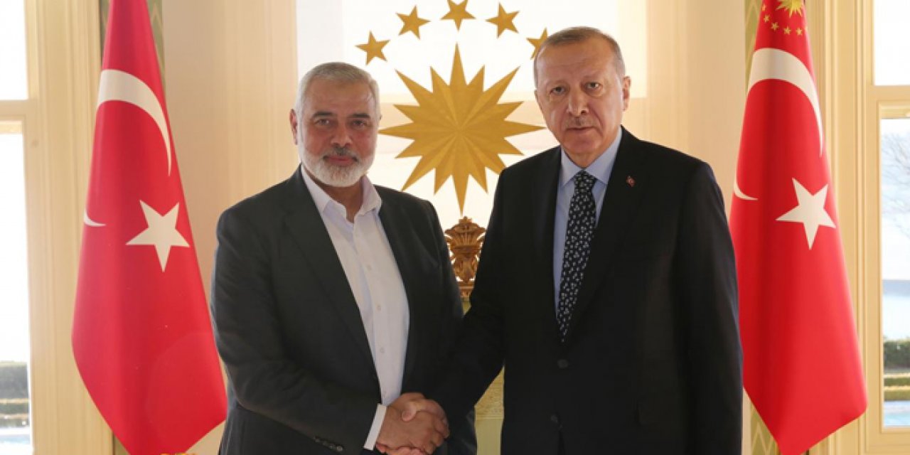 Cumhurbaşkanı Erdoğan Hamas başkanı ile görüştü
