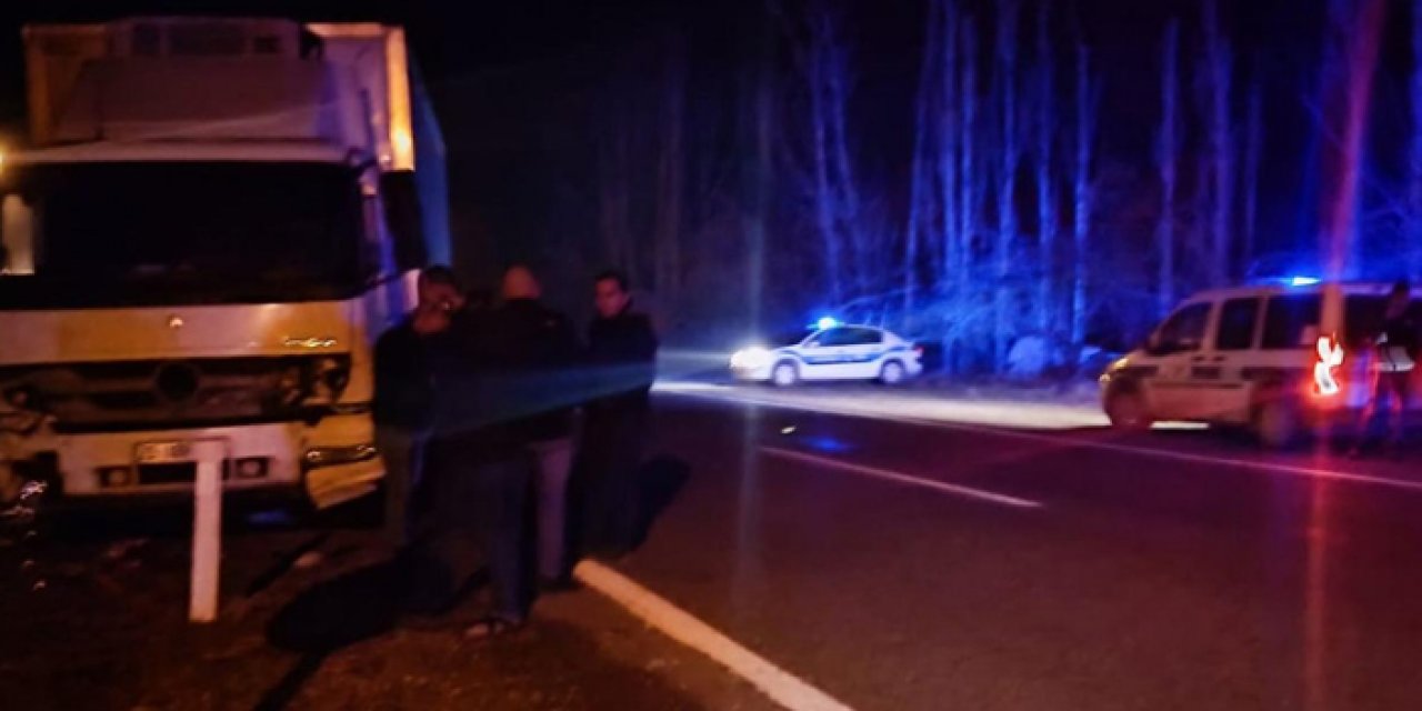 Kars'taki kazada 2 polis yaralandı