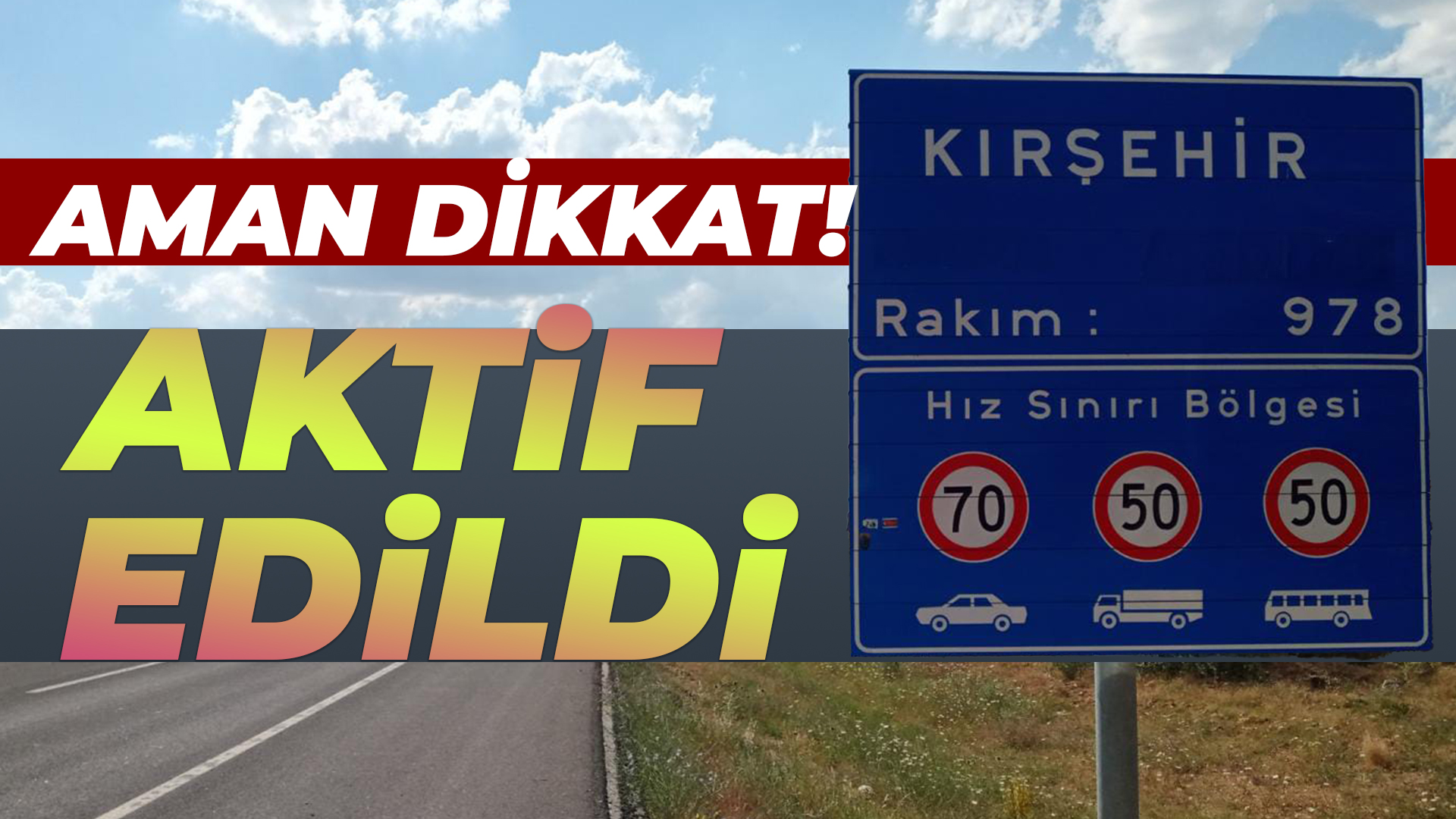 Kırşehirliler dikkat! EDS aktif hale getirildi...