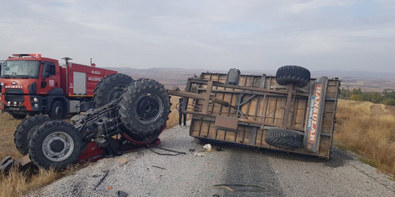 Çorum Alaca’da feci kaza: 1 yaralı