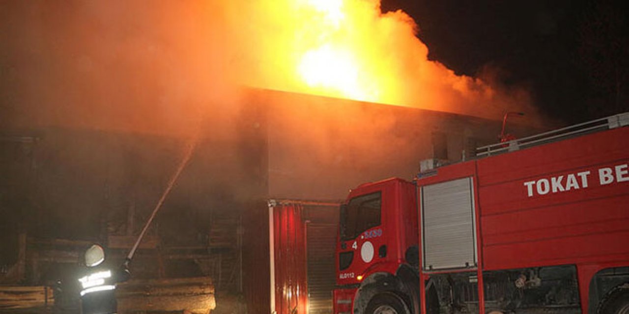 Tokat'ta çıkan yangın çevrede paniğe neden oldu