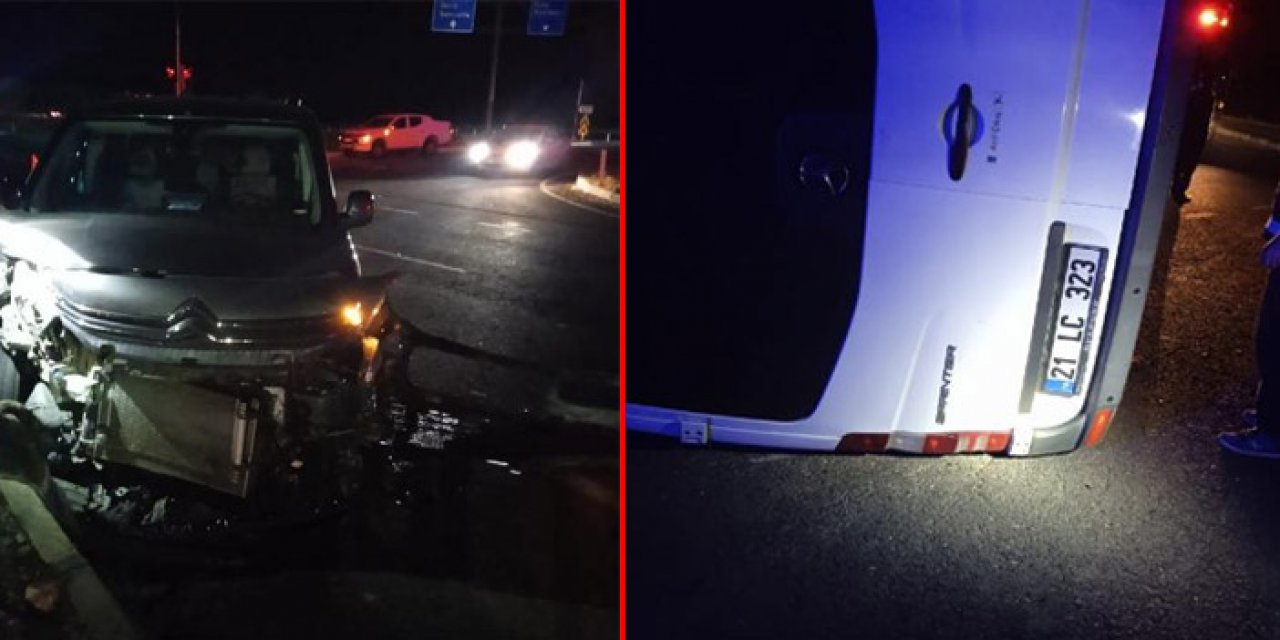 Minibüs ile hafif ticari araç çarpıştı: 1’i bebek 8 kişi yaralandı