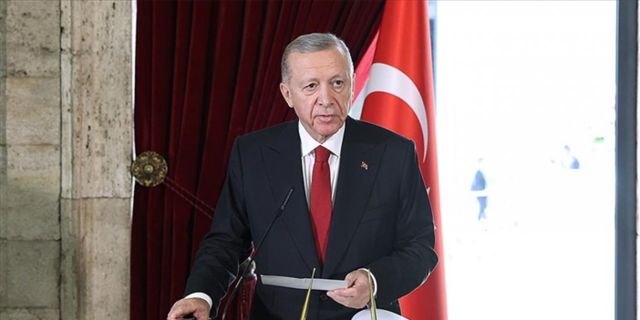 Cumhurbaşkanı Erdoğan ve beraberindeki heyetin Anıtkabir ziyareti