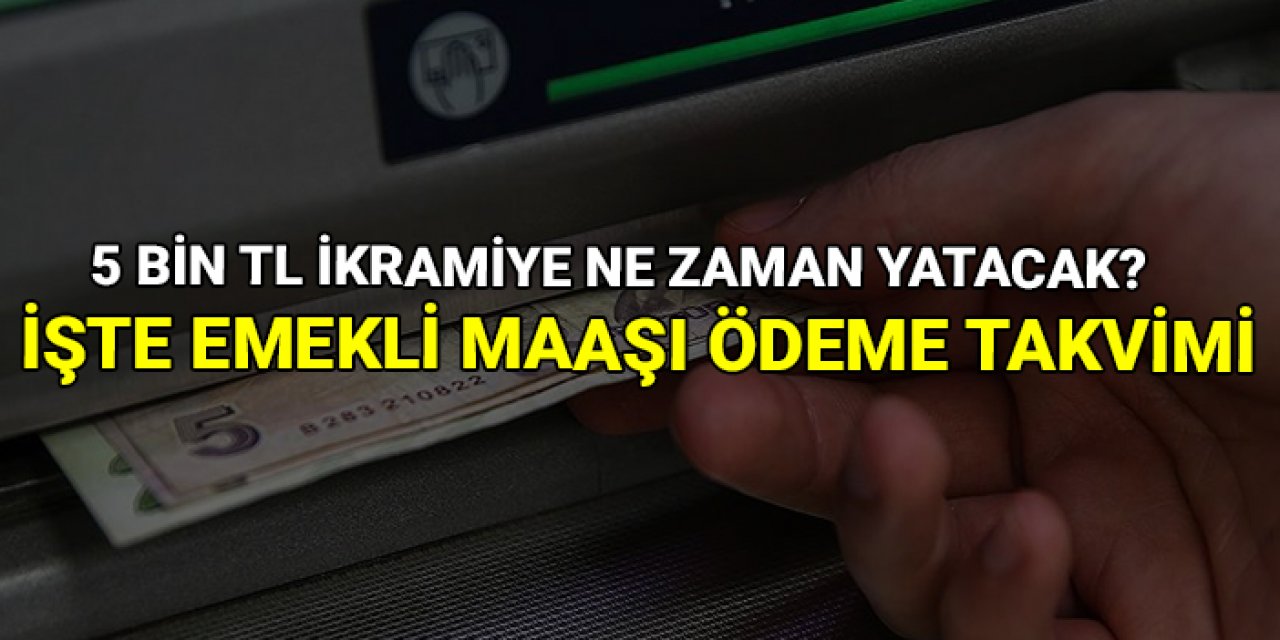 Emekli maaşı ödeme takvimi