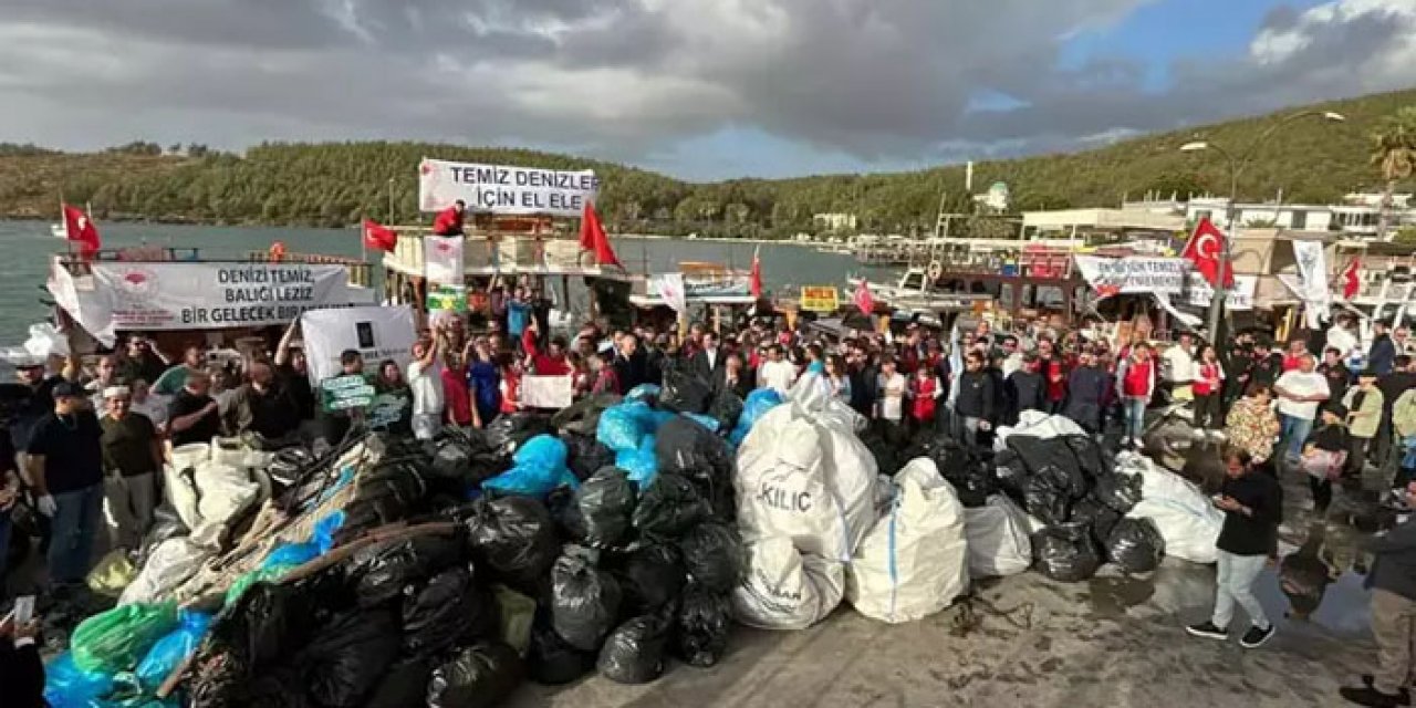 Kollar sıvandı; 15 ton atık toplandı