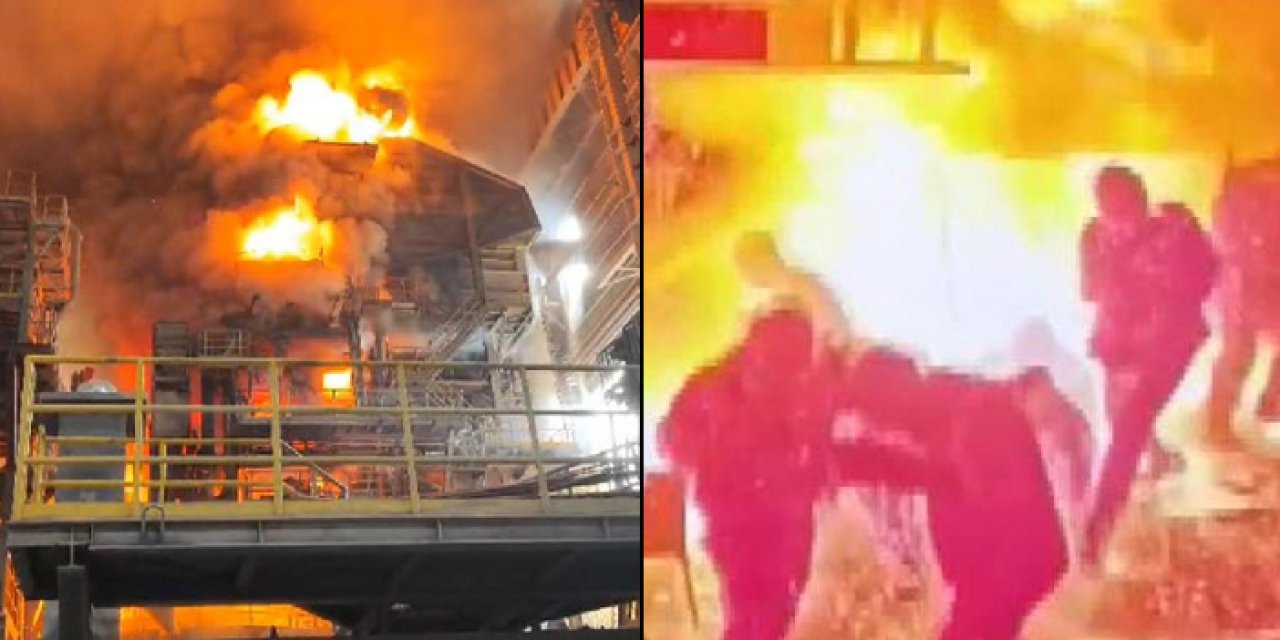 Demir çelik fabrikasında büyük patlama! 2’si ağır, 13 işçi yaralandı