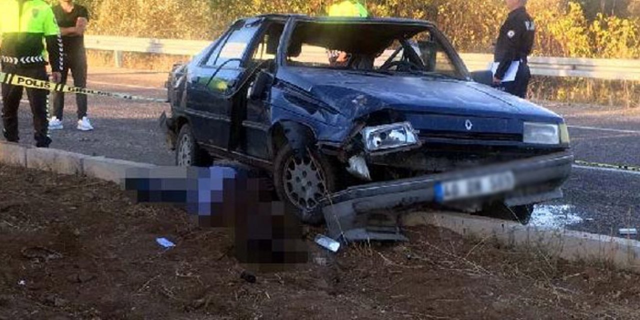 Araç camından fırladı; feci şekilde can verdi