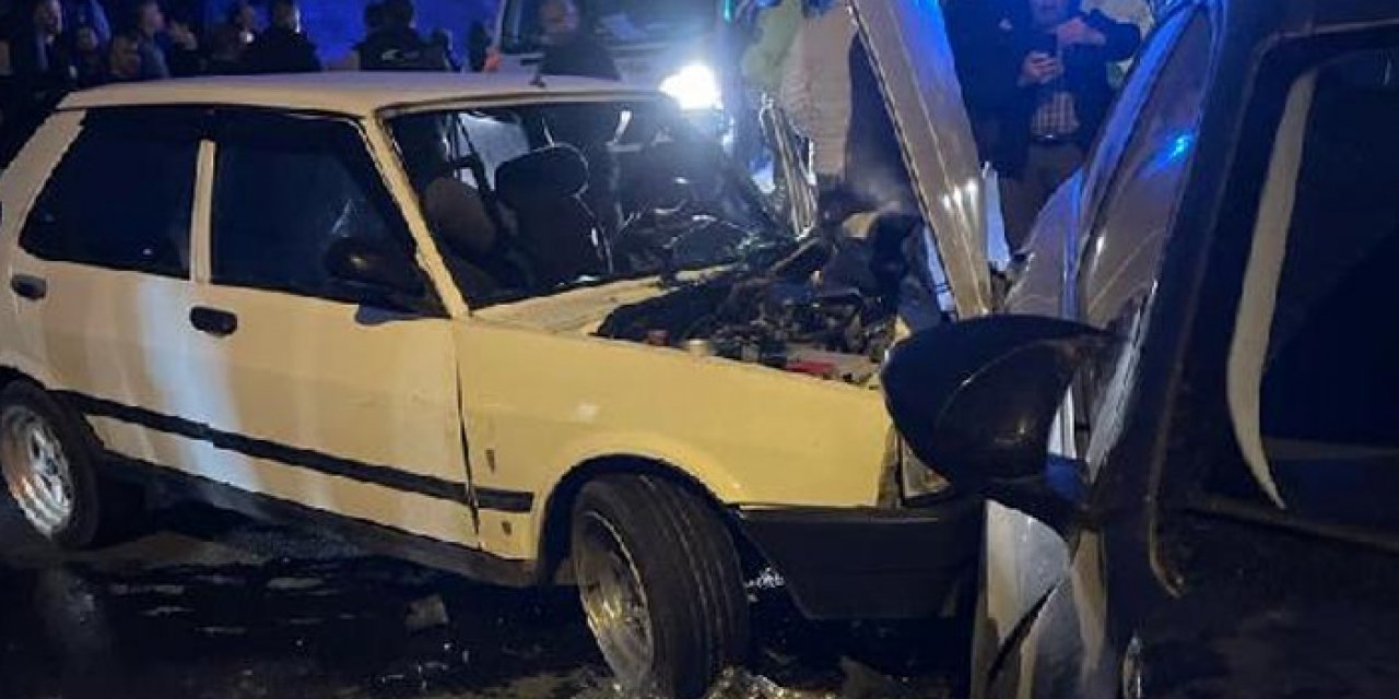 Bolu’da 4 otomobil birbirine girdi: 5’i çocuk 9 yaralı