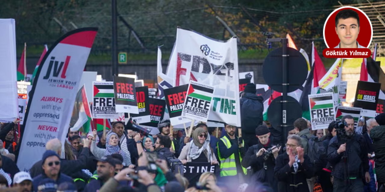 Londra’da ülke tarihinin en büyük Filistin yürüyüşü gerçekleşiyor