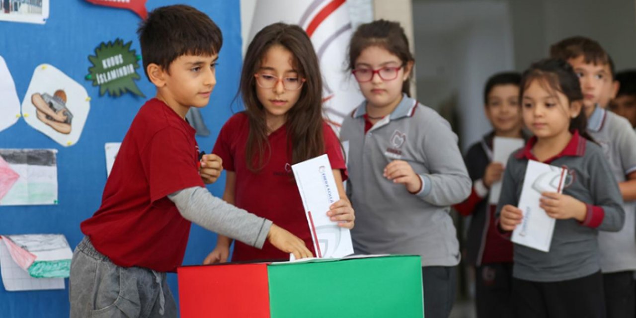 Kalpleri küçük gönülleri büyük: Gazze’deki çocuklara yardım gönderdiler