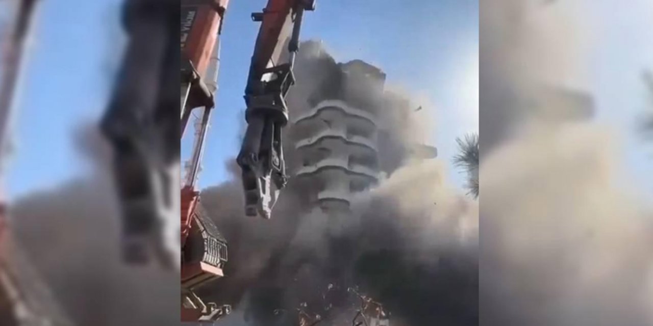 Diyarbakır’daki iki bina yıkılırken çöktü