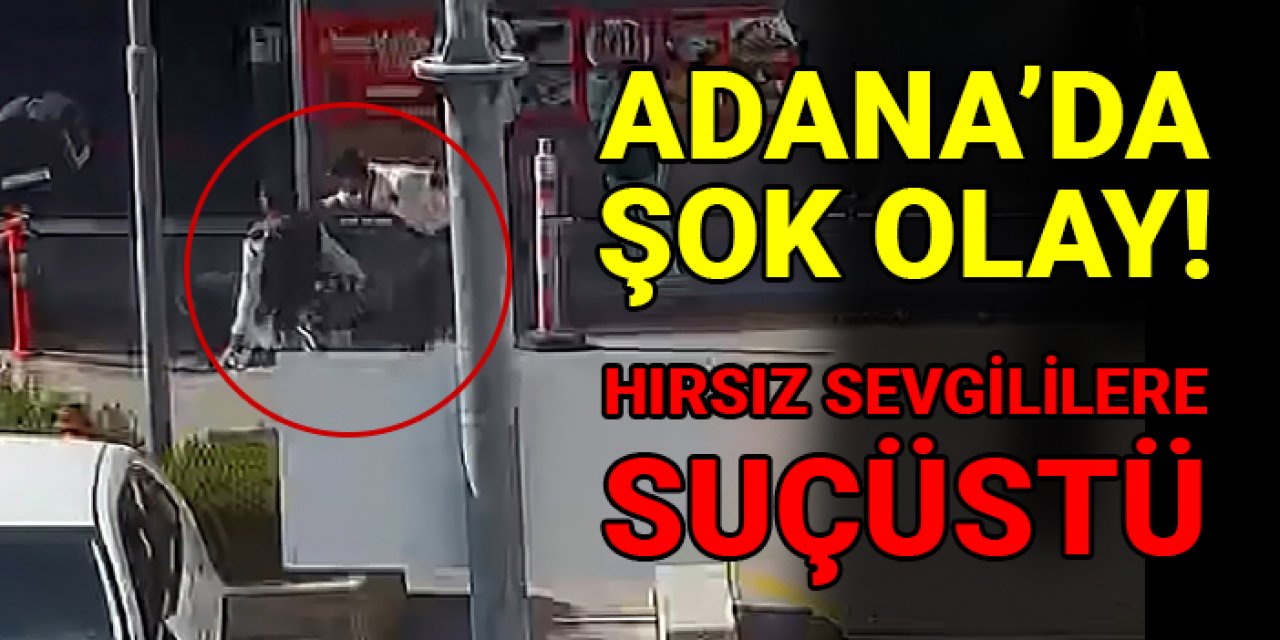Adana'da hırsız sevgililere suçüstü: Motosiklet çalarken yakalandılar!
