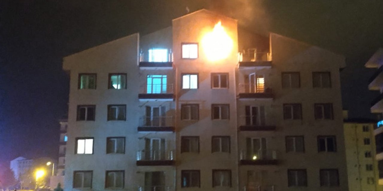 Kırıkkale’de akşam vakti korkutan yangın