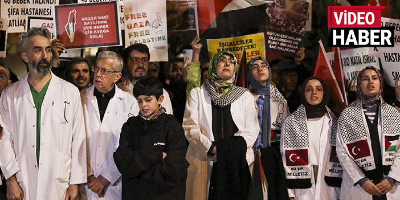 İsrail’in baskını sonrası Ankara’da sağlık çalışanları ayağa kalktı!