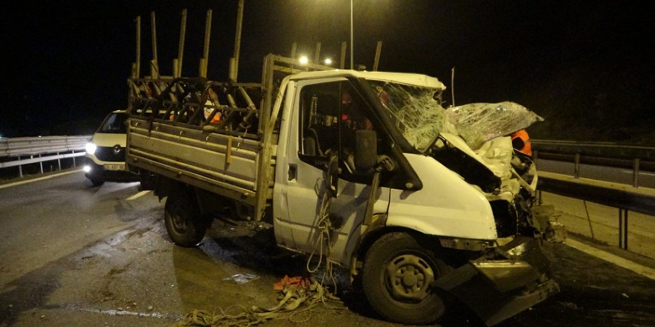 TEM’de meydana gelen kaza 10 km’lik kuyruk oluşturdu