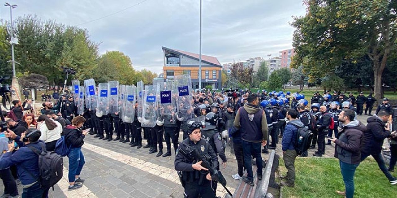 Terörist başı Öcalan yürüyüşüne müdahale: 51 gözaltı