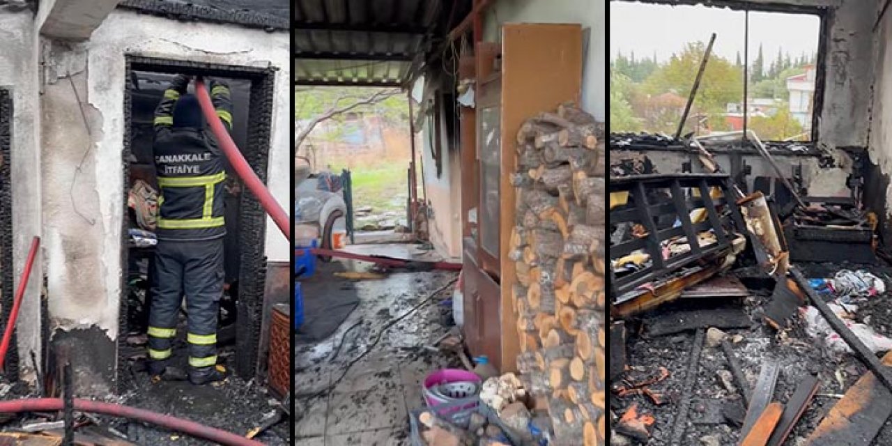 Köy evinde yangın çıktı: Feci şekilde can verdi