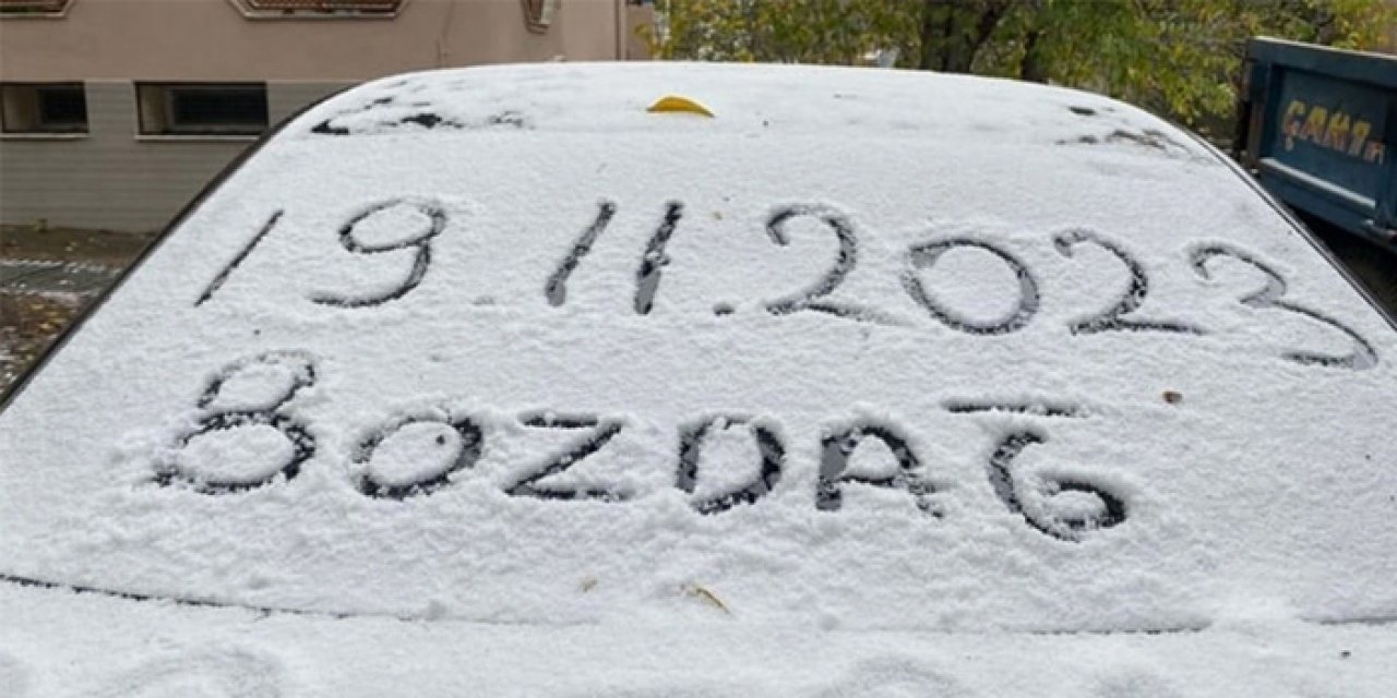 İzmir’e mevsimin ilk karı yağdı!