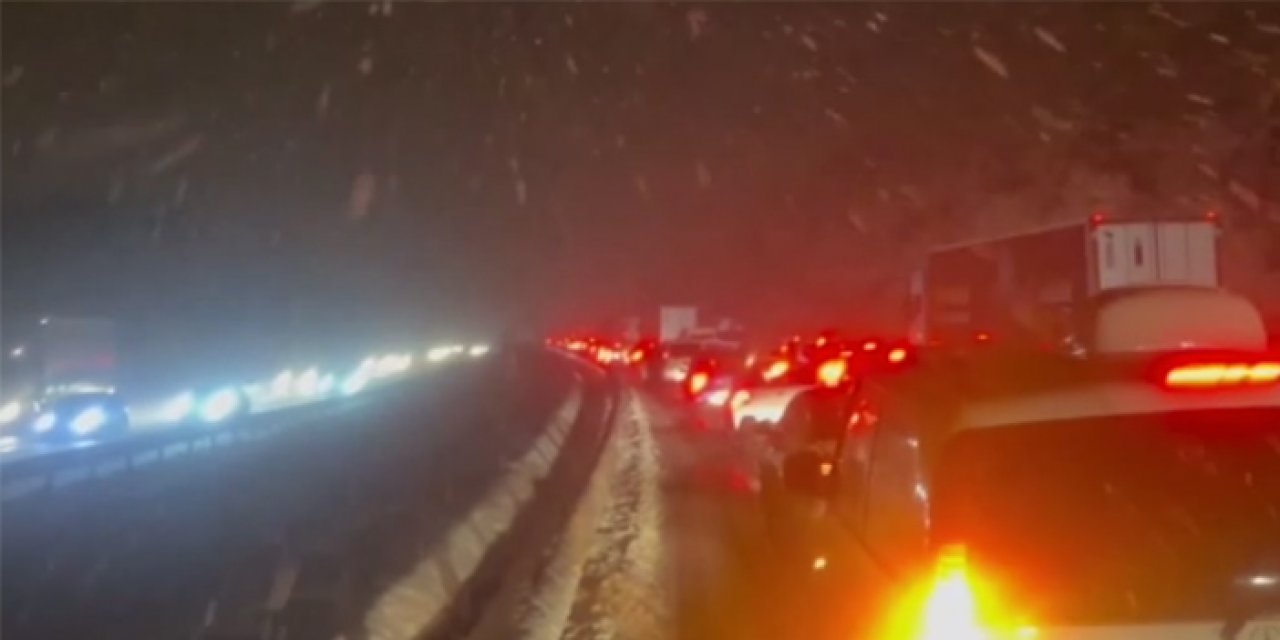 Ankara-Zonguldak kara yolunda sürücüler zor anlar yaşıyor