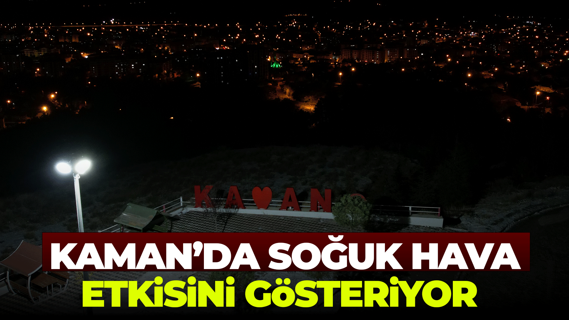 Kaman'da soğuk hava etkisini sürdürüyor....