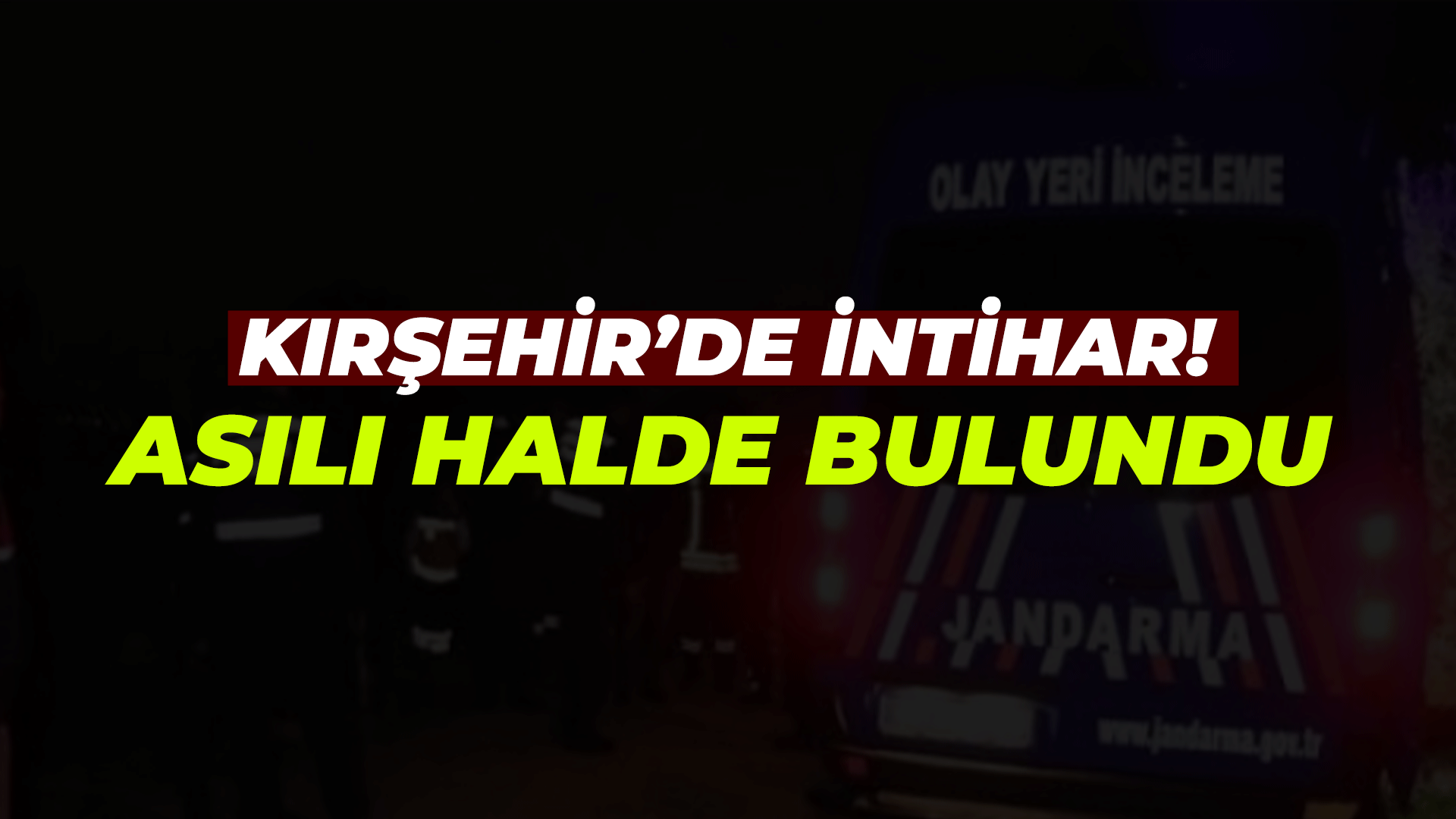 Kırşehir'de intihar!