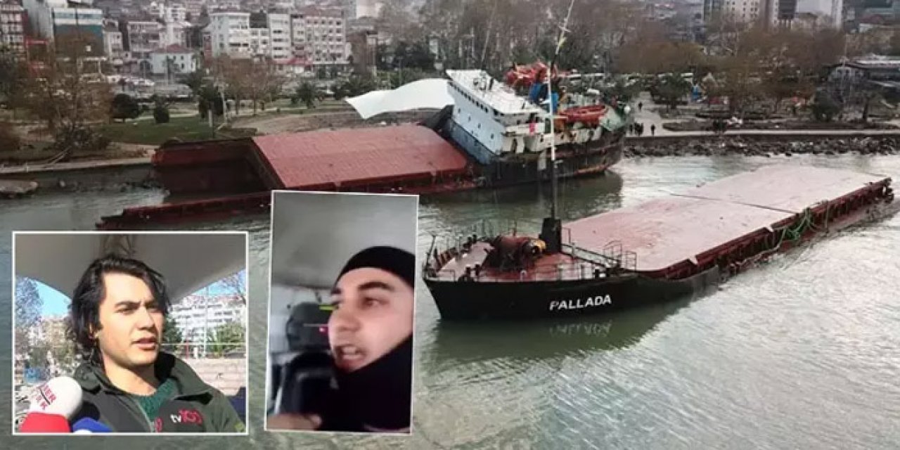 Zonguldak'ta ikiye bölünen geminin mürettebatı o anları anlattı