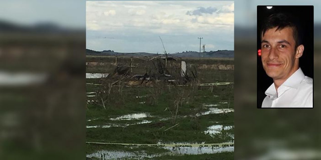 Gümede çıkan yangın genç avcının sonu oldu