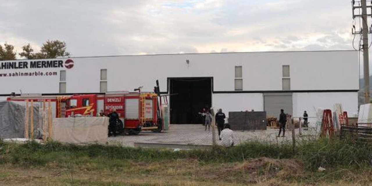 Mermer işçisi feci şekilde can verdi